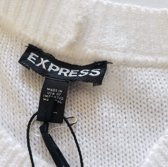 Express cut out shoulder long cascading ruffle sle - Picture 5 of 6